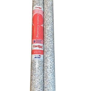 Contact Paper USA Made LG 18x24 Creative Covering Gray Granite 2 Rolls New Used